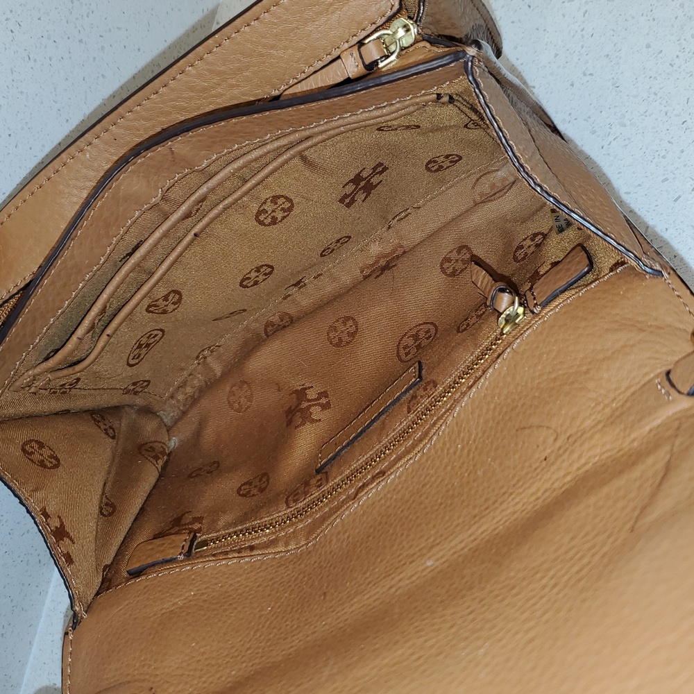 TORY BURCH Brown Leather Crossbody Bag - Picture 6 of 11